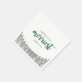 Groene vrolijkste plek om servetten te zijn (Hoek)