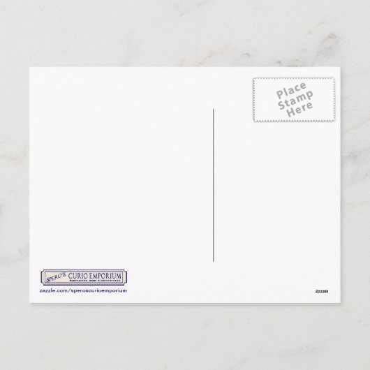 Groene vrouw - Hout Feestdagenkaart (Achterkant)