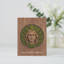Groene vrouw - Hout
