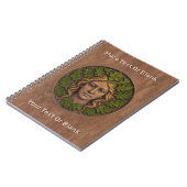 Groene vrouw - Hout Notitieboek (Linkerzijde)