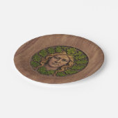 Groene vrouw - Hout Papieren Bordje (Gekanteld)