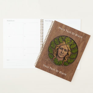 Groene vrouw - Hout Planner