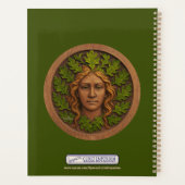 Groene vrouw - Hout Planner (Achterkant)