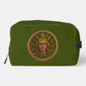 Groene vrouw - Hout Toilettasje (Achterkant)