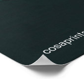 Groene vrouw portret art nouveau ai design on poster (Hoek)