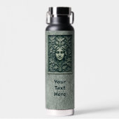 Groene Vrouw - Steen Waterfles (Voorkant)