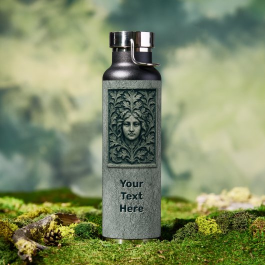 Groene Vrouw - Steen Waterfles (Buiten (Gedraaid)  )