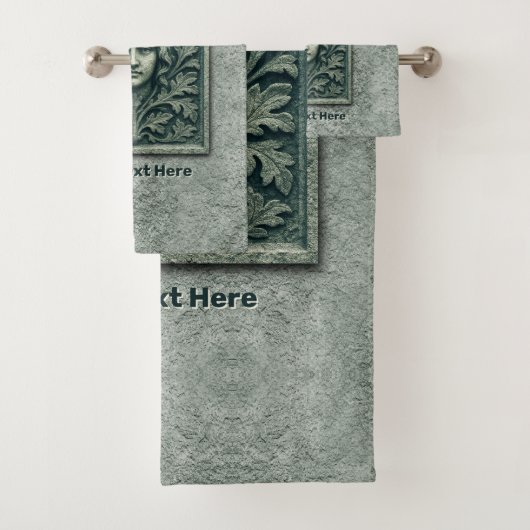 Groene vrouw - Stone Bad Handdoek (Insitu)