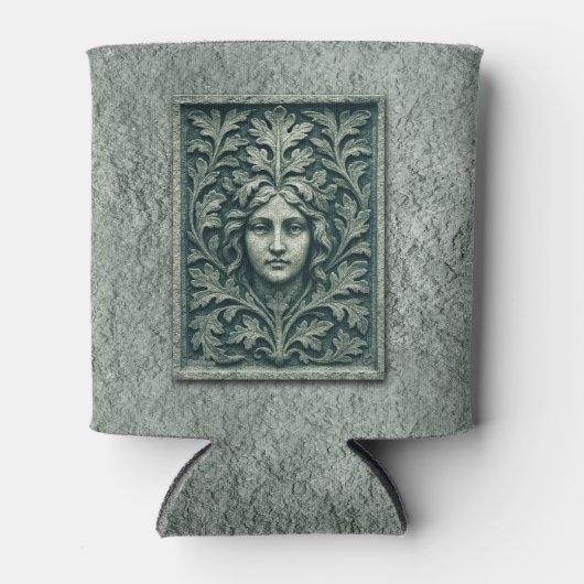 Groene vrouw - Stone Blikjeskoeler (Voorkant)