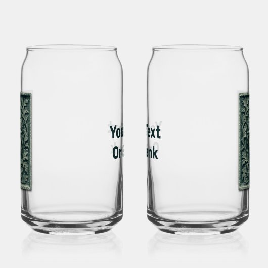 Groene vrouw - Stone Blikvorm Glas (Links)