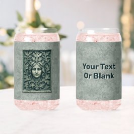 Groene vrouw - Stone Blikvorm Glas