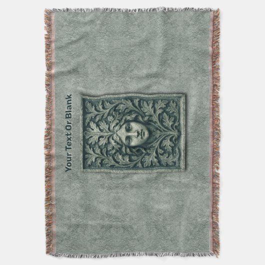 Groene vrouw - Stone Deken (Voorkant Verticaal)