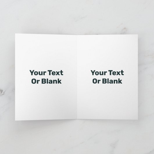 Groene vrouw - Stone Feestdagen Kaart (Binnen)