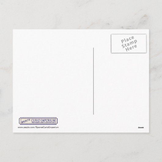 Groene vrouw - Stone Feestdagenkaart (Achterkant)