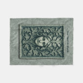 Groene vrouw - Stone Fleece Deken (Voorkant (Horizontaal))
