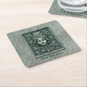 Groene vrouw - Stone Kartonnen Onderzetters (Schuin)