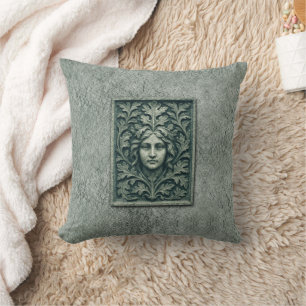 Groene vrouw - Stone Kussen