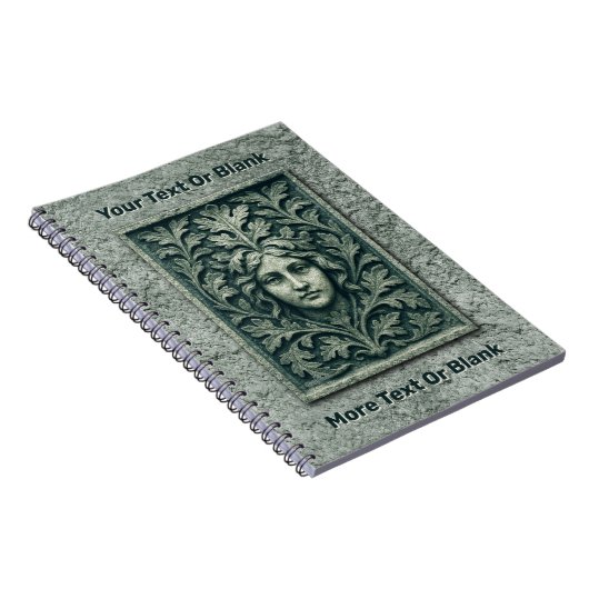 Groene vrouw - Stone Notitieboek (Rechterzijde)