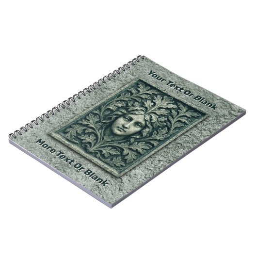 Groene vrouw - Stone Notitieboek (Linkerzijde)