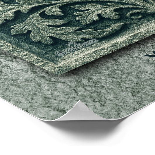 Groene vrouw - Stone Poster (Hoek)