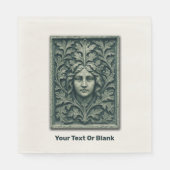 Groene vrouw - Stone Servet (Voorkant)