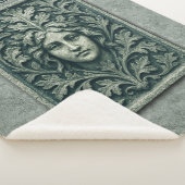 Groene vrouw - Stone Sherpa Deken (3/4)