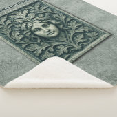 Groene vrouw - Stone Sherpa Deken (3/4)