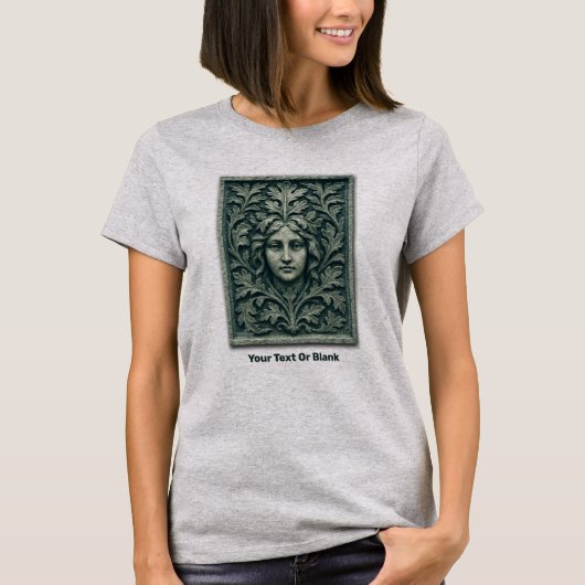Groene vrouw - Stone T-shirt (Voorkant)