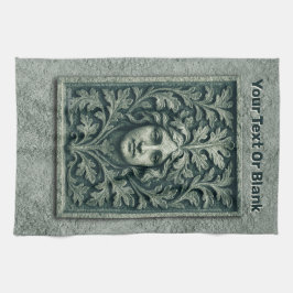 Groene vrouw - Stone Theedoek