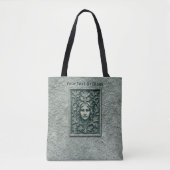 Groene vrouw - Stone Tote Bag (Voorkant)
