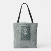 Groene vrouw - Stone Tote Bag (Achterkant)