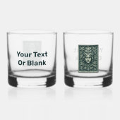 Groene vrouw - Stone Whisky Glas (Achterkant)