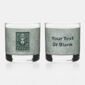 Groene vrouw - Stone Whisky Glas (Voorkant)