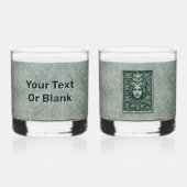 Groene vrouw - Stone Whisky Glas (Achterkant)