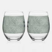 Groene vrouw - Stone Wijnglas Zonder Voet (Links)