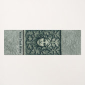 Groene vrouw - Stone Yogamat (Achterkant (horizontaal))