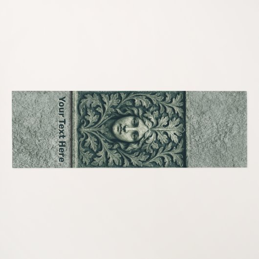 Groene vrouw - Stone Yogamat (Achterkant (horizontaal))