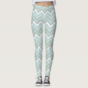Groene Vrouwen Chevron Mint Groene Leggings