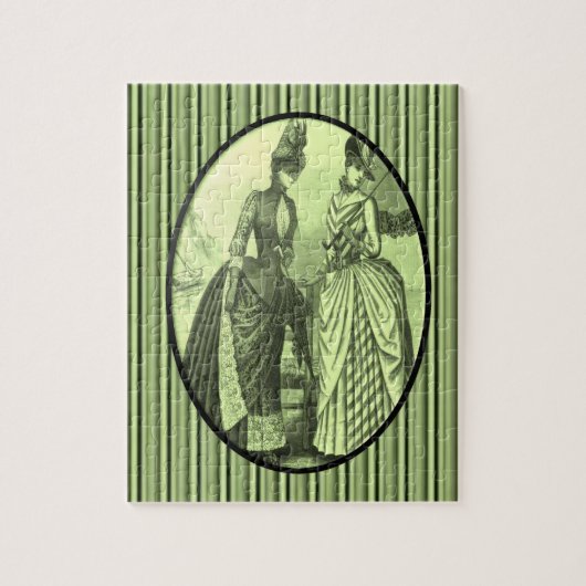  groene vrouwen puzzel (Verticaal)