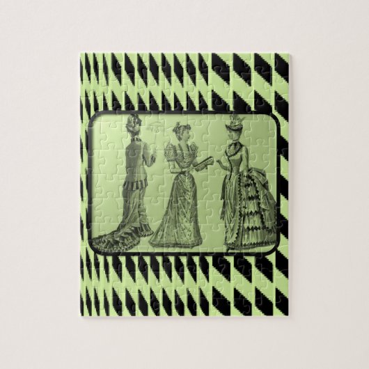  groene vrouwen puzzel (Verticaal)