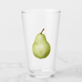 Groene Vrucht Peer Glas (Voorkant)