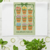 Groene vrucht van de Geest Theedoek (Gevouwen)