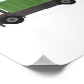 Groene vuilniswagen jongens slaapkamer decor poster (Hoek)