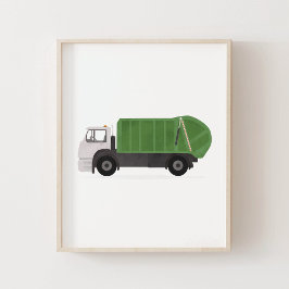 Groene vuilniswagen Jongens Slaapkamer Decoratie