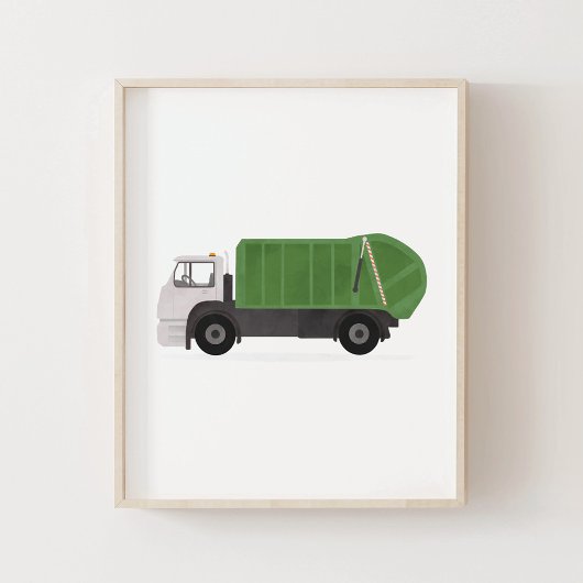 Groene vuilniswagen Jongens Slaapkamer Decoratie