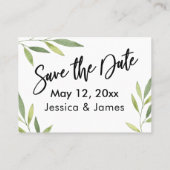 Groene vuilnisweddenschap Website, sparen de Datum Visitekaartje (Achterkant)