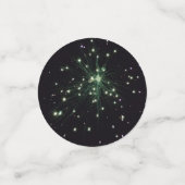 Groene vuurwerk gloed vonken confetti (Kleine voorkant)