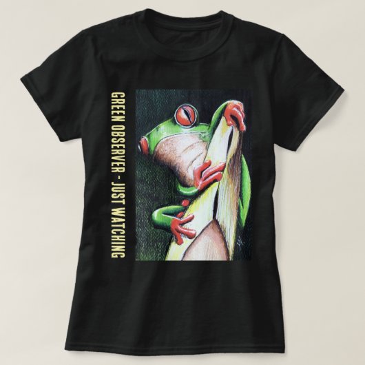 Groene Waarnemer - Gewoon Kijken T-shirt (Design voorkant)