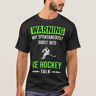 Groene Waarschuwing IJshockey T-shirt