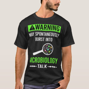 Groene Waarschuwing Microbiologie Microbioloog T-shirt